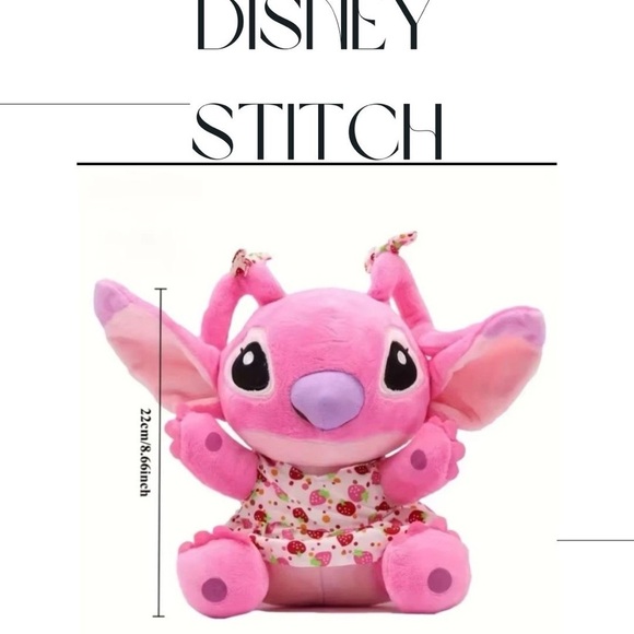 Disney Pink Angel Stuffed Animal Plush - Picture 1 of 1
